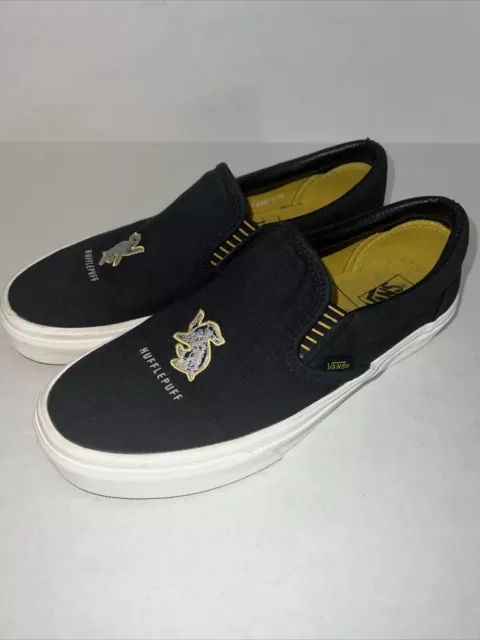 Vans X Harry Potter Hufflepuff Classic Slip On Shoes Mens Size 8 Womens  Size 9.5