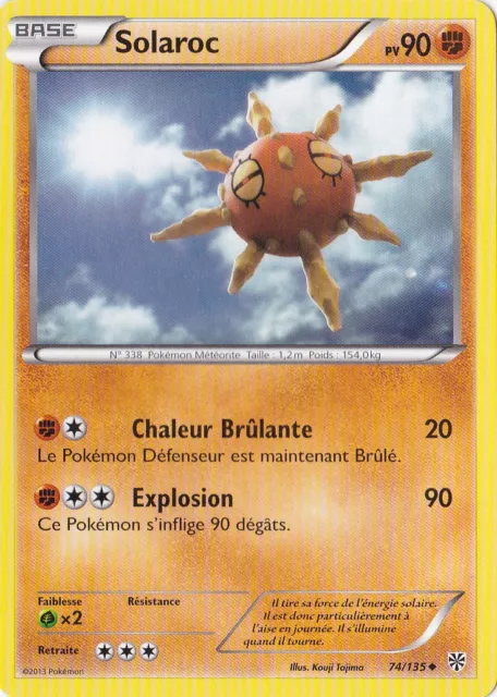 Solaroc -N&B:Storm Plasma-74/135-French Pokemon Card