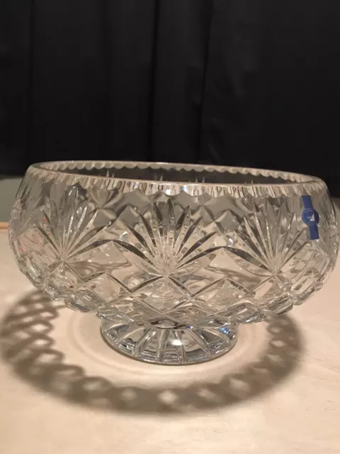 Hand Cut Mouth Blown Irish Crystal Bowl - Stunning!!