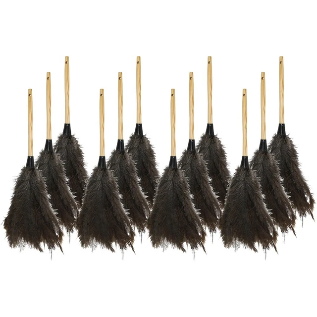 Genuine Joe Feather Duster - 12 / Carton - Brown Genuine Joe Genuine Joe
