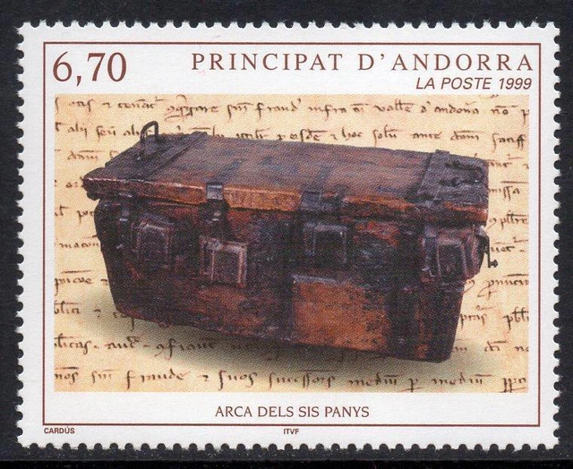ANDORRA(FRENCH) MNH 1999 SGF561 Chest with Six Locks