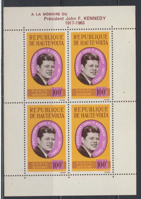 Burkina Faso 1964 John F Kennedy Sc C19a mint never hinged