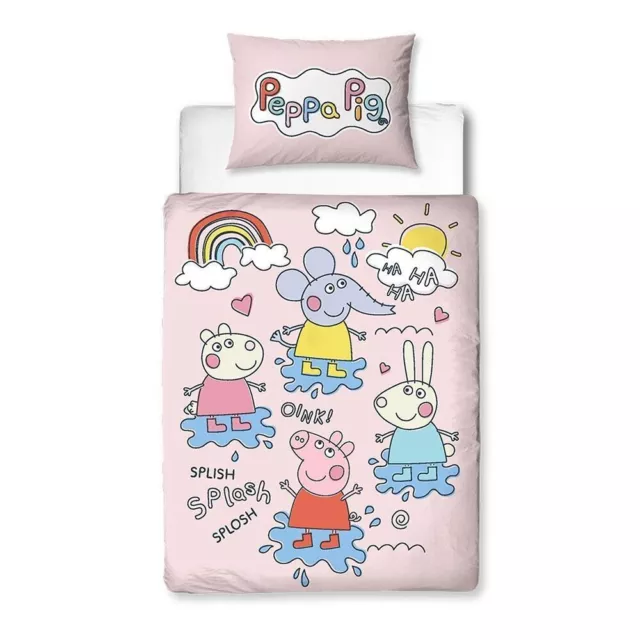 PEPPA PIG Playful Toddler Cot Duvet Cover Bedding Set