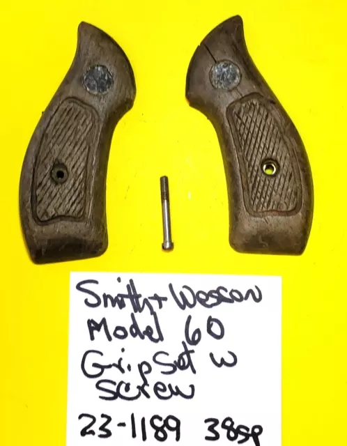 SMITH & WESSON MODEL 60 in 38 SPL. GRIP SET WITH SCREW # 23-1189