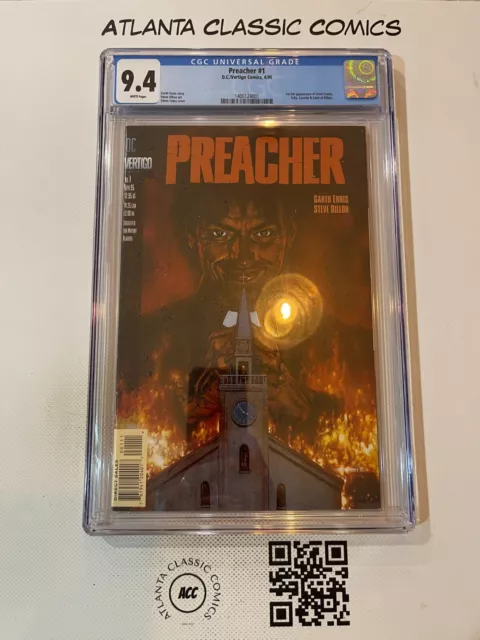 Preacher # 1 CGC Graded 9.4 DC Vertigo Comic Book 1st Appearance 1st Print JH7