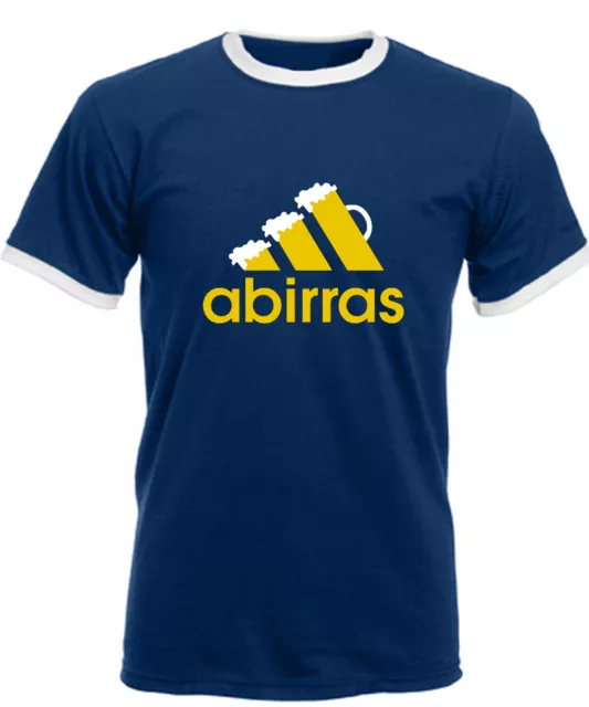 T-SHIRT UOMO ABIRRAS PARODIA LOGO DIVERTENTE MAGLIETTA BIRRA spiritosa new