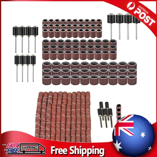 1 Set Wood Metal Grinding Kit Accessories Drum Sanders Set for Drill Bit