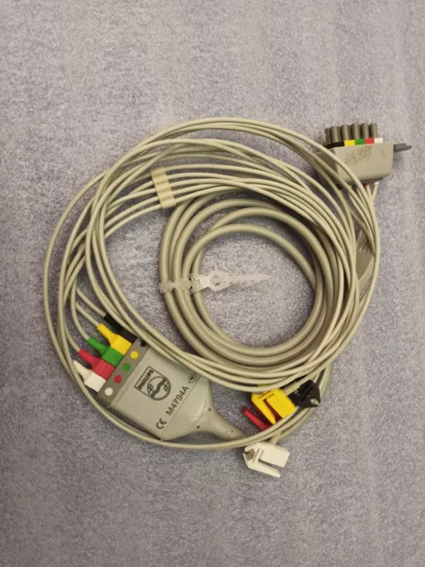 5-adr. EKG-Patientenleitung EKG Kabel mit Klammern Philips M4794A