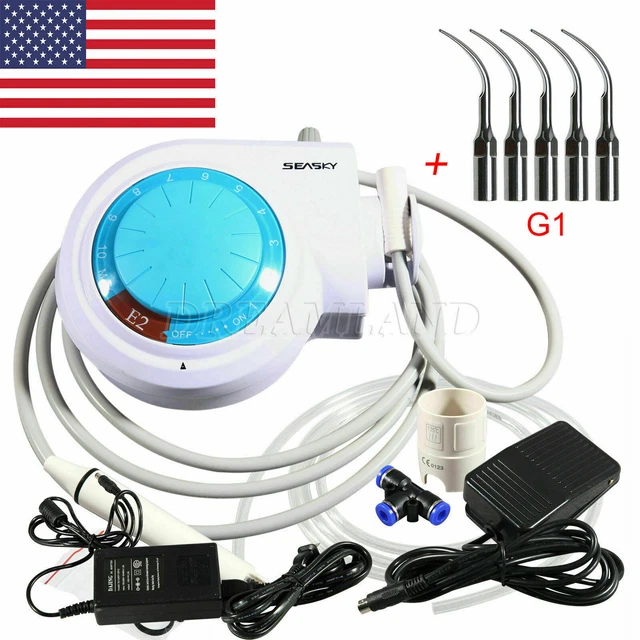 Dental ULTRASONIC SCALER Teeth Clean fit EMS FOR TEETH CLEANER +5*G1 Tips