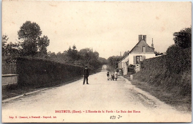 27 BRETEUIL - entree de la foret - le bois des houx