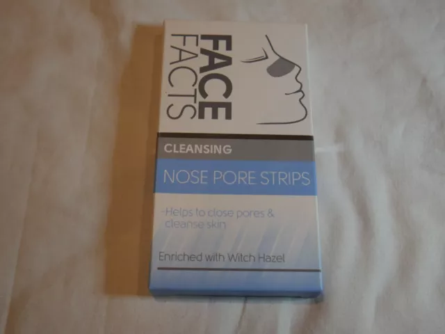 Face Facts Nose Pore Strips Vegan Strips 6 Treatments Removes Blackheads