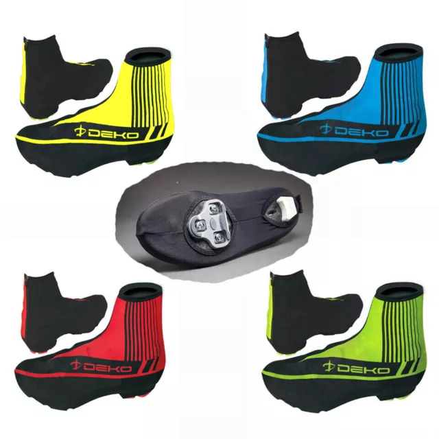 Bicycle Breathable Shoe Cover Bike Cycling Zippered Overshoes Windproof UK Fast