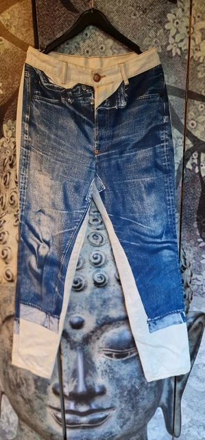 Veste Graffiti Jean Paul Gaultier Haute Jeanerie - Coton Blanc Années 90 - Taille 42 - Occasion