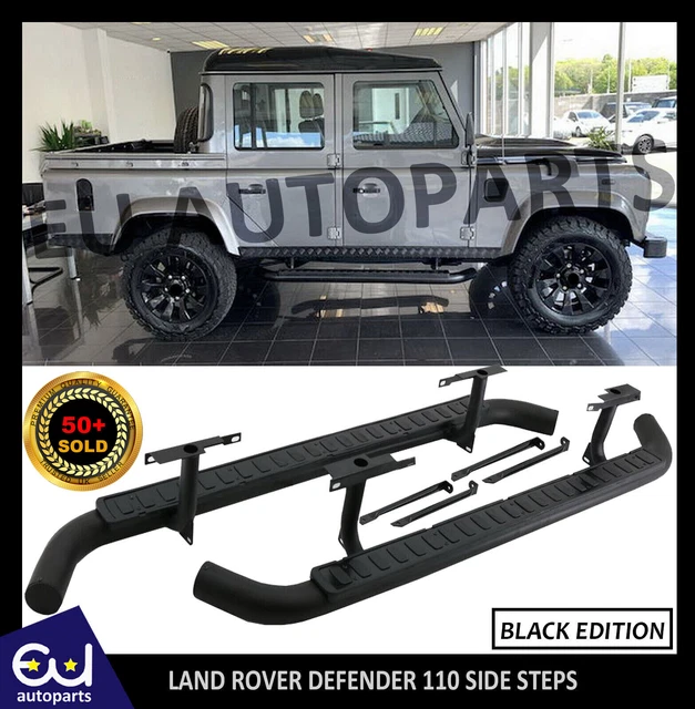 FOR LAND ROVER Defender 110/127 L316 Side Steps Running Boards Black