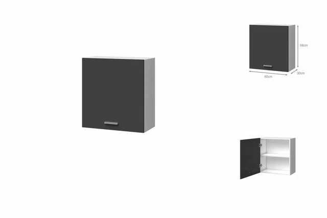 Armadio 60X30 X36 Cm Grigio Bianco Armadio Cucina