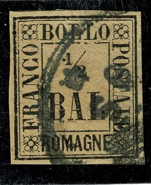 ASI -Romagne - 1859 - n. 1 - 0,5 baj - usato