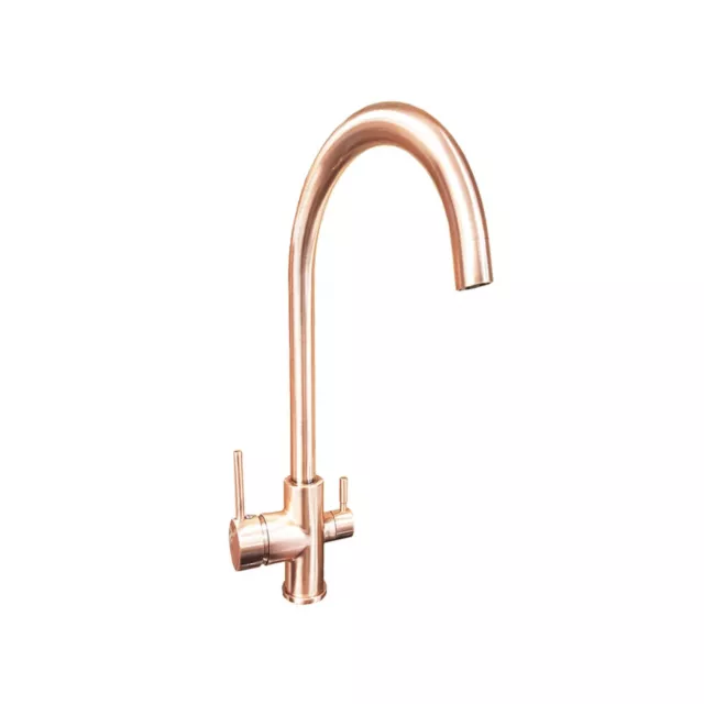 3-Wege-Wasserhahn RAINBOW Kupfer Optik für Osmoseanlagen und Wasserfilter
