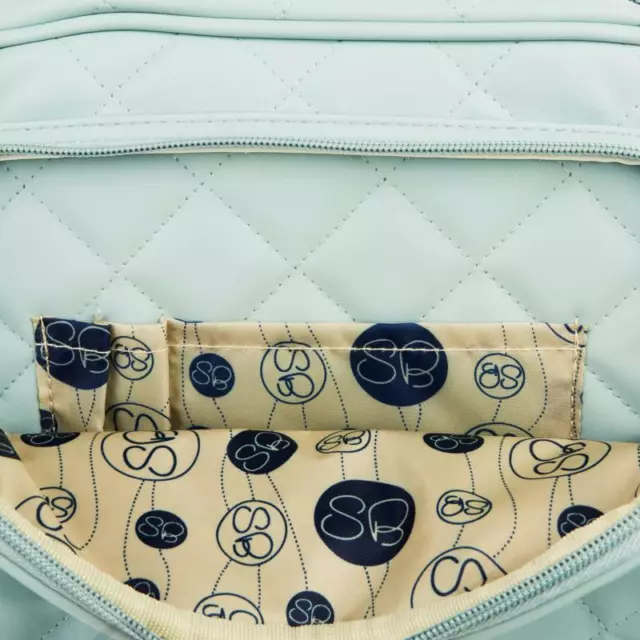 Samantha Brown QUILTED CrossBody Bag In Light Blue TEAL Brand New Purse 644289 4