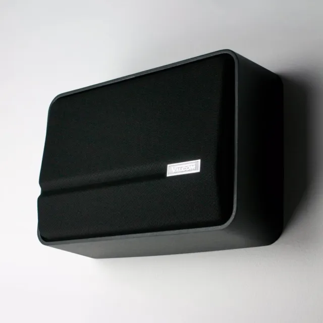 Valcom V-1042-BK Slimline Wall Speaker One-Way - BLACK (New in Box)