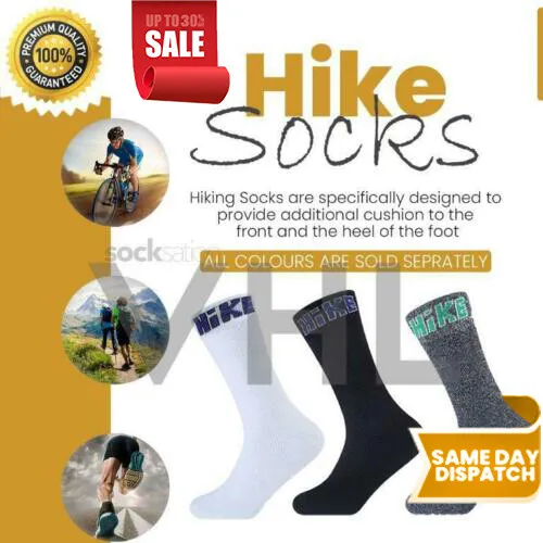 Mens Sport Gyms Socks Soft Cotton Rich Cushion Sole Hike Sock 12 Pairs Size 6-11