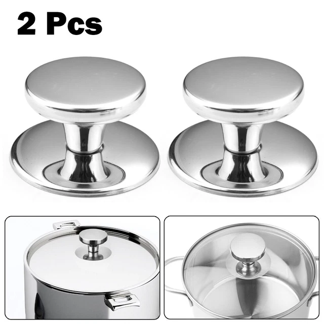 Durable Maison Casserole Pot Couvercle Isolation Thermique Acier Inoxydable
