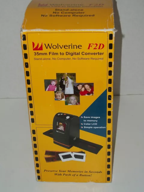 Wolverine F2D 35mm Film to Digital Image Converter with 2.4 inch LCD, Red