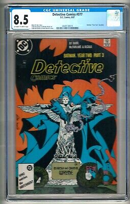 Detective Comics #577 (1987) CGC 8.5  OW/W  Barr - McFarlane - Alcala "Year Two"