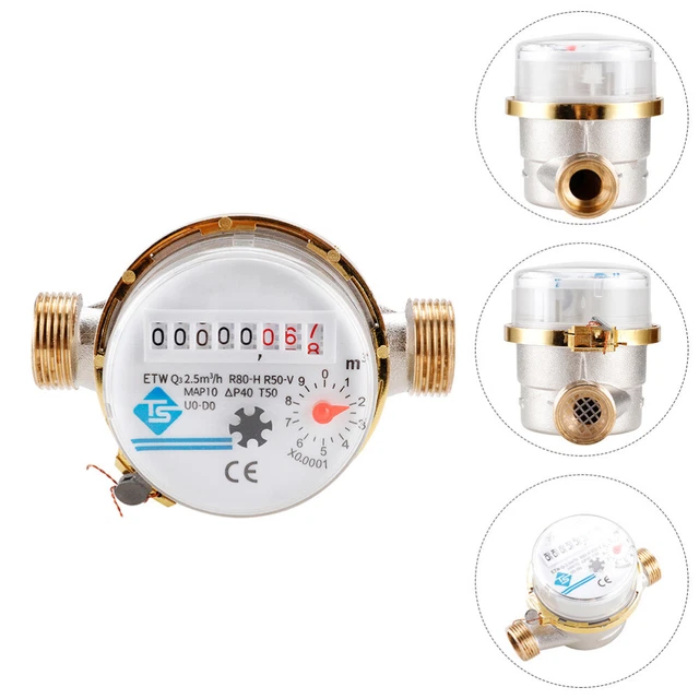 Kaltwasserzähler Legierung Runder Wasserzähler Intelligente Wasserzähler Golden