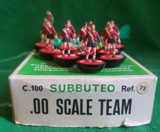 MINT Subbuteo Team HW # 73 CLYDEBANK SHORT BOX REF ORIGINALE 100% rara!