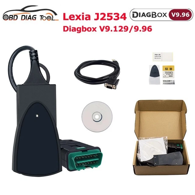 Valise Diagbox V9.200 2024 Lexia 3 PP2000 Full Chip Pour Peugeot Citroën (PSA) Et Opel