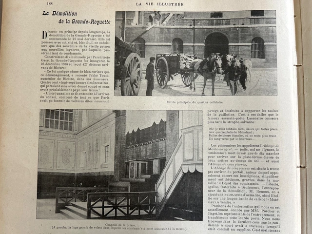 Tirage Argentique Vintage Paris, Prison De La Petite Roquette - Circa 1930, Format 13x18 Cm