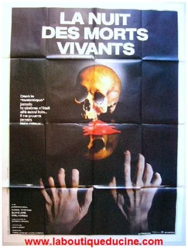 LA NUIT DES MORTS VIVANTS Affiche Cinéma / Movie Poster GEORGE ROMERO