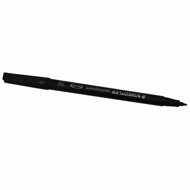 [Ref:317/9-N] STAEDTLER Marqueur permanent "Lumocolor 317M" Pointe 1 mm Noir 2