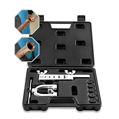 Double Flaring Copper Aluminum Soft Steel Brake Line & Brass Tubing Tool Kit