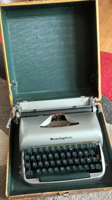 Machine à écrire Remington Travel-Riter portable typewriter port compris