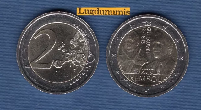 2 Euro Commémo Luxembourg 2018 Décès Grand Duc Guillaume