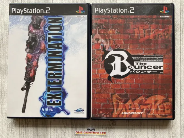 SONY PlayStation2 PS2 Extermination &  The Bouncer set from Japan