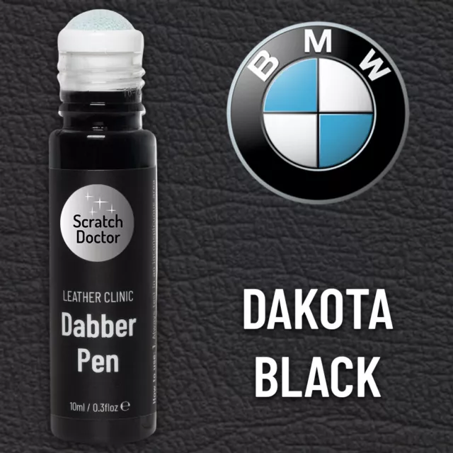 Leather Paint Dabber for BMW DAKOTA BLACK Repair scratches scuff and small marks