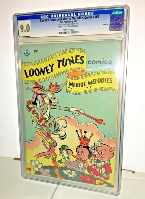 Looney Tunes Merrie Melodies Comics #67, CGC 9.0, Cream to Off White Pages