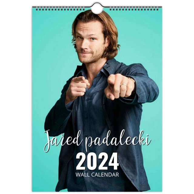 JARED PADALECKI 2024 Personalised Wall Calendar Slim Dates/Months 31