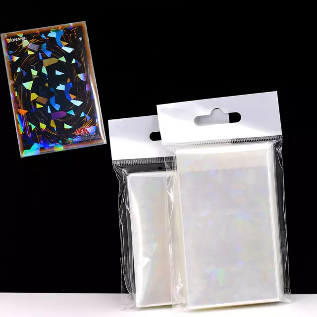 50Pcs Broken Gemstone Laser Card Holographic Idol Photo Card Sleeves Protector