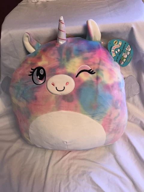Squishmallow 16” Jaime Tie Dyed Winking Pegasus Aldi Exclusive Kellytoy NWT