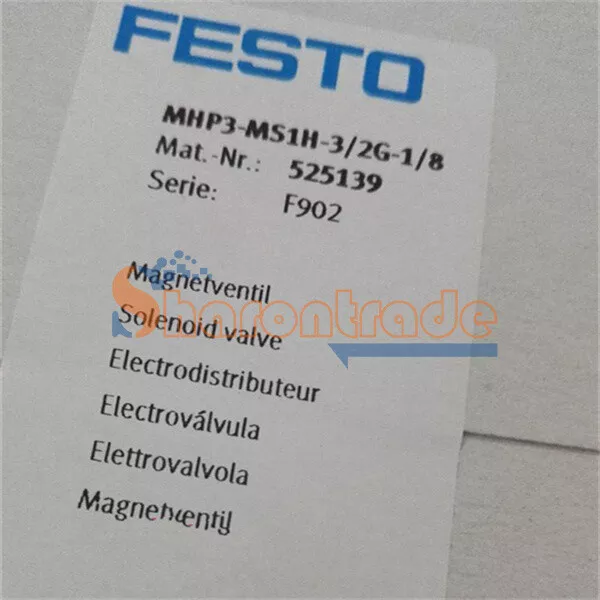 1PCS Neu FESTO Magnetventil Ventil Mhp3-ms1h-3/2g-1/8 525139