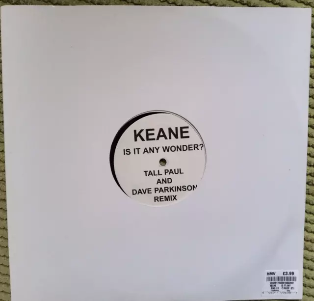 Keane ‎- Is It Any Wonder? 12" promo (Tall Paul Mixes) vinyl record, 2006 3