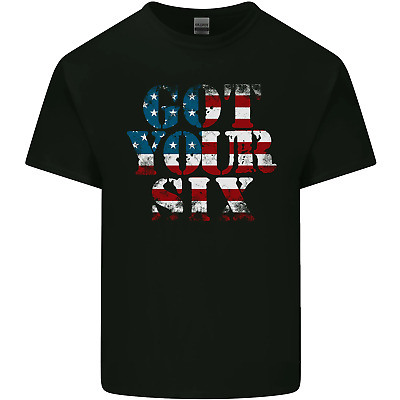 USA HO copro Bandiera Americana Esercito da Uomo Cotone T-Shirt Tee Top