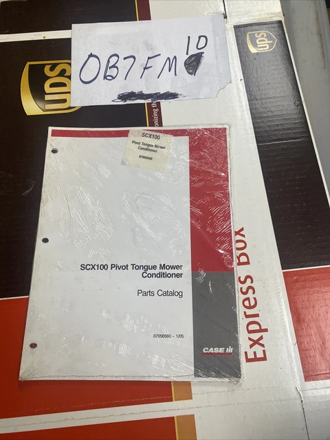 NIP Case IH SCX100 Pivot Tongue Mower-Conditioner Parts Catalog Manual