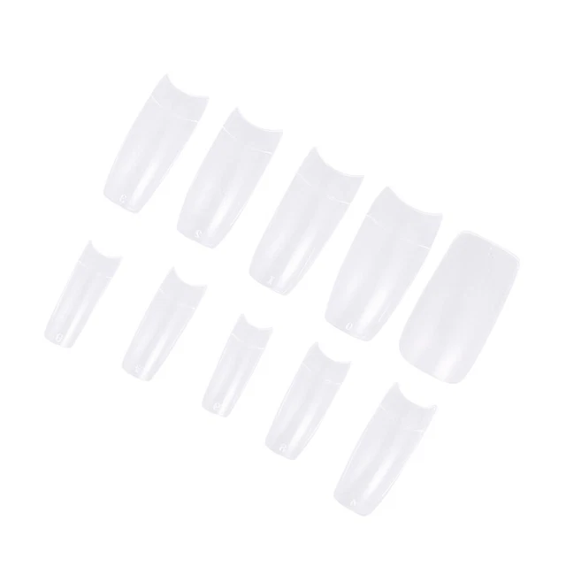 500 Pezzi Nail False Stile Francese Colore Naturale Artificiale