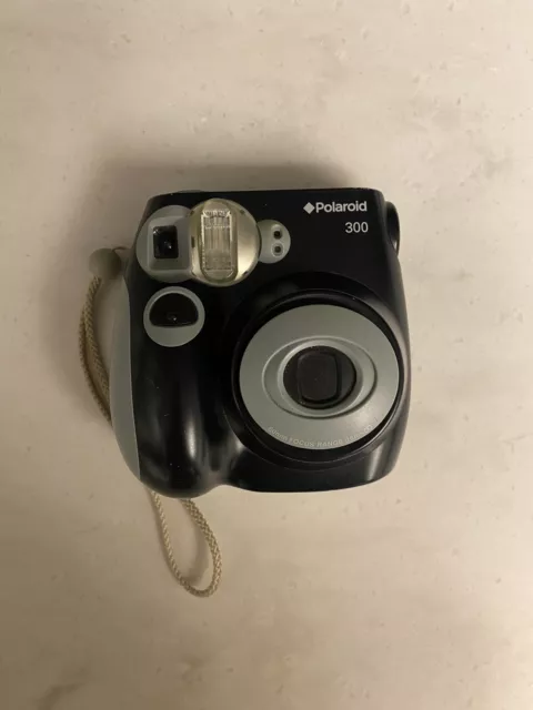 Polaroid 300 Instant Film Camera, Black/Grey Tested and Working