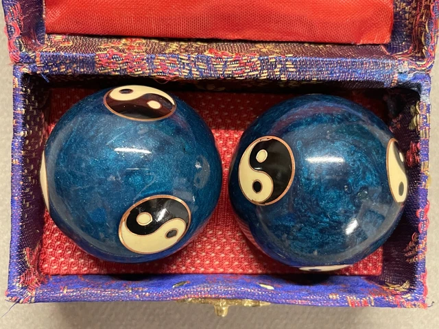 Boules Qi Gong - boules de santé chinoises  - Motif Yin Yang