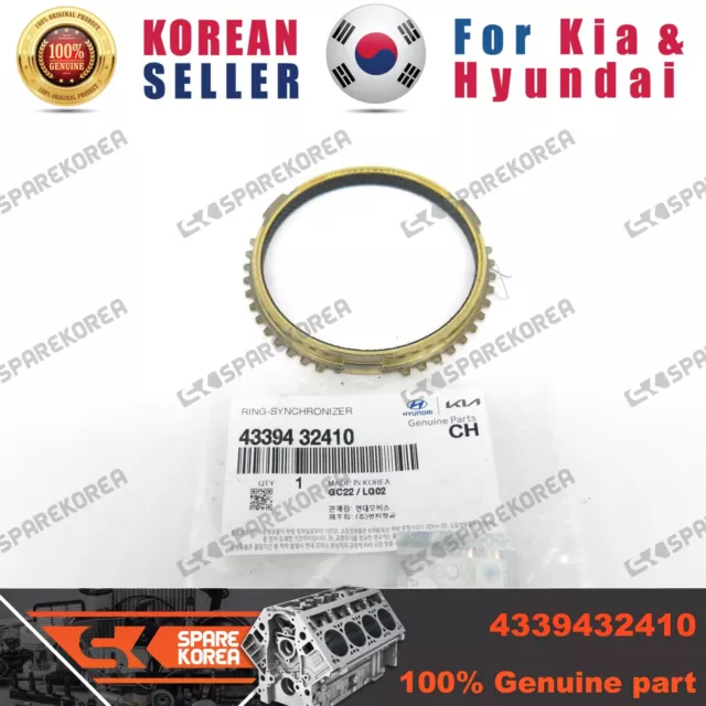 Genuine/OEM 4339432410 RING-SYNCHRONIZER for Hyundai i30 15